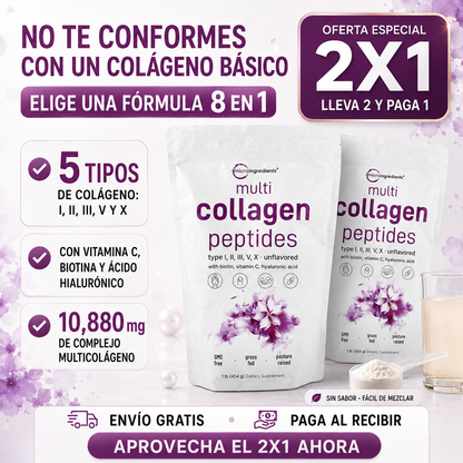 Multi-Colágeno 8 en 1 — ¡La fórmula completa que tu rutina necesita!